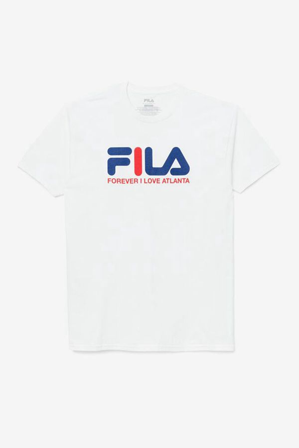 Camisetas Fila Homem Branco - Fila Forever I Love Atlanta Portugal Lisboa,MSWX-82650